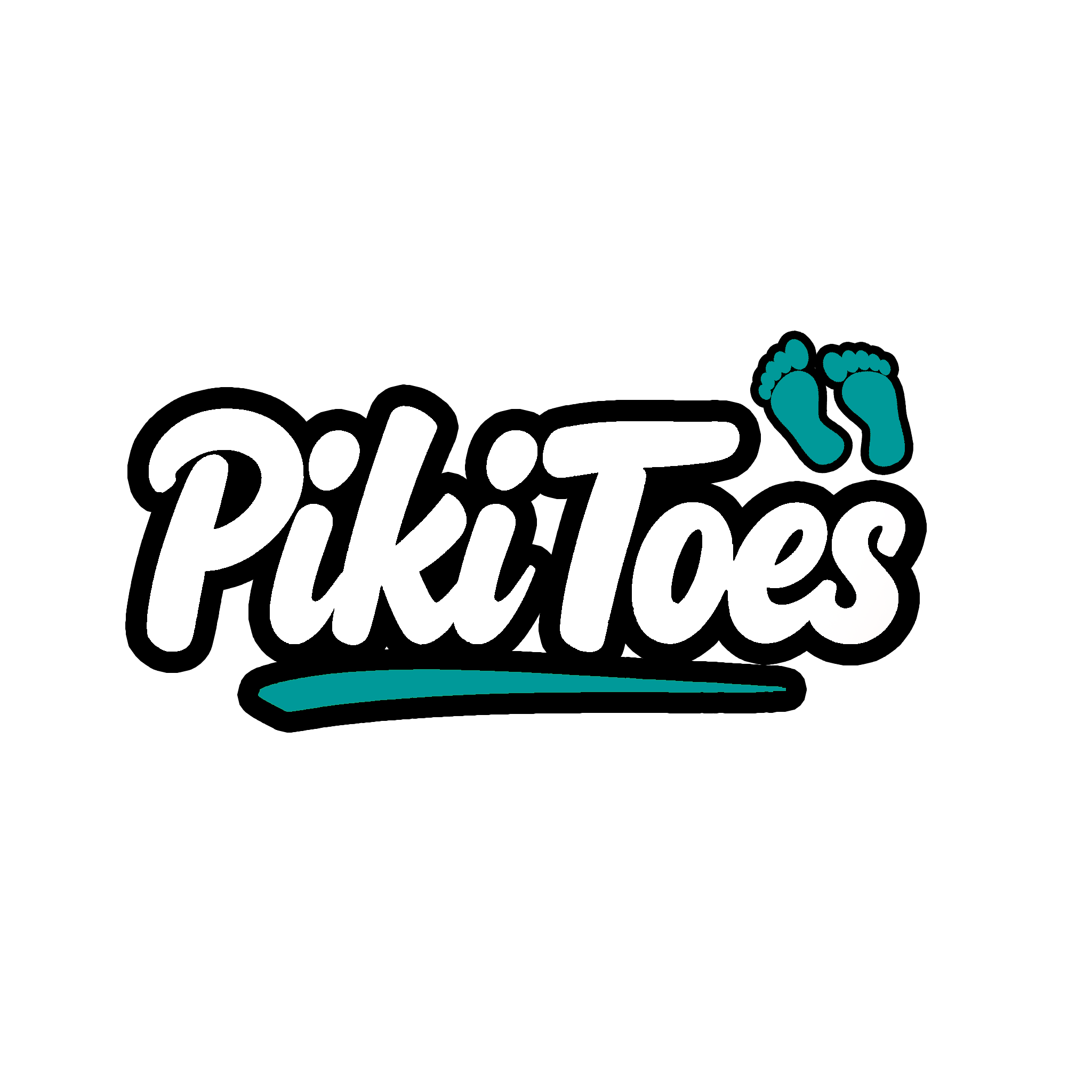 Pikitoes logo - comfortable footwear and recovery clogs