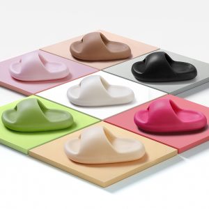 platform-slides-unisex-thick-sole-eva Unisex platform slides with thick EVA soles in multiple colors