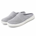 Women’s mesh mules with breathable closed-toe design